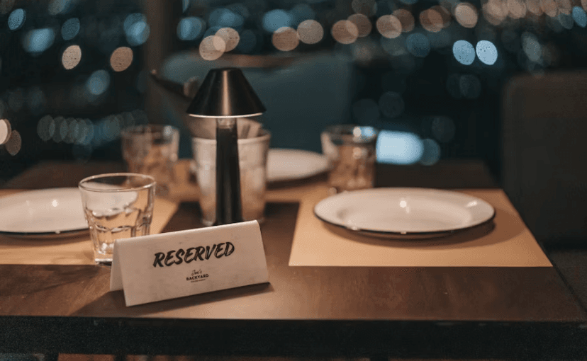 Busy independent restaurant dining room